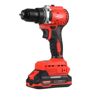 طقم مثقاب يدوي لاسلكي عالي الجودة 55 نيوتن متر، سرعتان، بطارية بمحرك عديم الفحمات للأدوات الكهربائية، مثقاب لاسلكي بالصدم LDD08-PS - Product Image 2