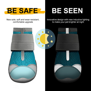 Blue Rubber Dog Shoes Breathable Non Slip Waterproof Paw <b>Boots</b> Wear Resistant Pet <b>Socks</b> for All Seasons - Product Image 4