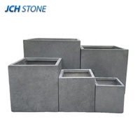 Pot Bunga Semen Fiber Beton Persegi 60x60cm Buatan Khusus Grosir