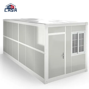 บ้านคอนเทนเนอร์เคลื่อนที่ขนาด 20 ฟุต แบบพับได้ สำหรับโครงสร้างเหล็กแซนวิช สำหรับไซต์ก่อสร้าง/สำนักงาน - Product Image 3