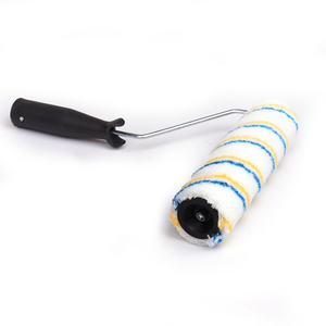 Blue & Yellow Striped <b>Paint</b> <b>Roller</b> and Tray Set - 9 Inch - Product Image 2