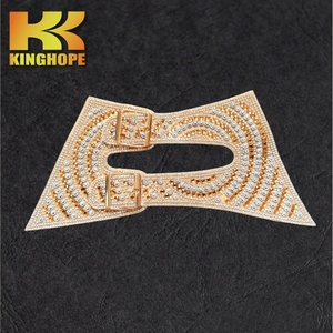 Giày phẳng phụ kiện trên-Có thể điều chỉnh khóa Dây đeo đôi với trang trí ngọc trai - Product Image 2