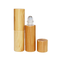 Flacon de parfum en bambou écologique, 10 ml, mini flacon de voyage vide, flacon de parfum personnalisé avec bille en acier inoxydable