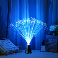 Lampes à fibres optiques à changement de couleur alimentées par USB et par batterie, lumières de fête, fontaine à fibres optiques LED, lampe de nuit