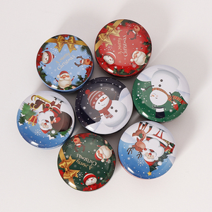 Feste di <span class=keywords><strong>natale</strong></span> Mini barattoli di cera di candela possono per contenitore regalo scatola di latta candele profumo di metallo di lusso con coperchi vuoti di casa - Product Image 2