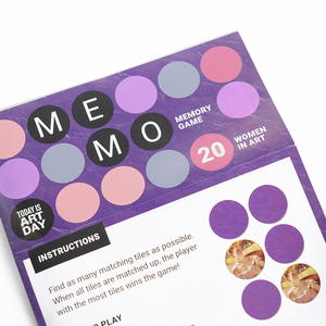 Juego de Cartas de Memoria de Entretenimiento con Impresión Personalizada, 10 Piezas, Cartón Gris Grueso, con Caja Rígida de Dos Piezas para Todos los Jugadores - Product Image 3