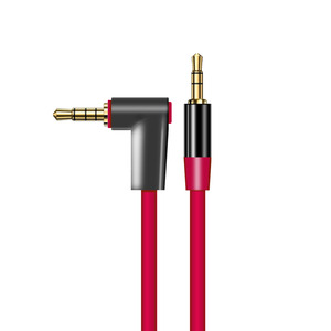 1.2m 90 độ 3.5mm âm thanh cáp L dây nam góc phải nam AUX headphone jack cáp 3.5mm dây phụ trợ - Product Image 1