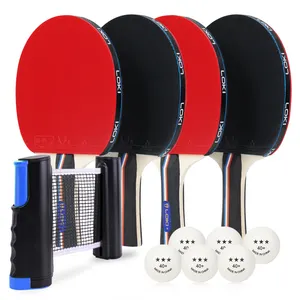 Professionele Pingpong Training Spel Custom Pingpong Racket Draagbare Tafeltennisset Voor Buiten Of Binnen