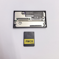 Carte réseau SATA avec carte FMCB1.966 pour console de jeu PS2, carte de démarrage, connexion de disque dur, carte réseau SATA + 8/16/32/64 Mo