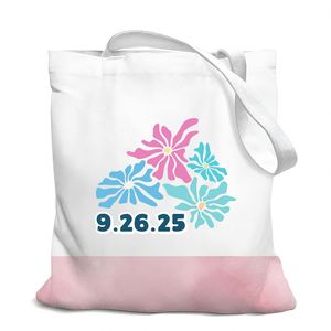 Sac fourre-tout en toile de coton personnalisable fait main avec logo sur mesure, cadeau spécial pour mariage, événement, ou distribution. - Product Image 3