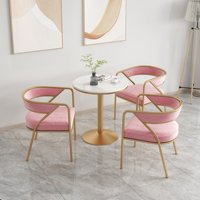 Chaise de salle à manger scandinave simple et décontractée en métal pour restaurant occidental, salon de thé, salon et extérieur, idéale pour les négociations