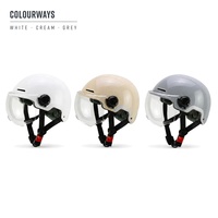Casque demi-coque anti-UV avec doublure amovible, taille L, pour adulte, pour trajets en trottinette électrique et livreurs, protection confortable pour la tête