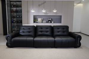 Boloni <span class=keywords><strong>2025</strong></span>新製品ミニマリストレザー素材ホーム家具L Iシェイプ断面ソファセットリビングルームホテル病院用 - Product Image 3