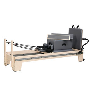 Lit de Pilates Reformer en bois d'érable de haute qualité <span class=keywords><strong>INIKO</strong></span> R001B pour utilisation en studio de yoga, options de couleur blanc/noir/gris - Product Image 1