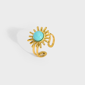Anello in Agata Opaca e Acciaio Inossidabile con Logo Personalizzato, Vendita all'Ingrosso per Negozi di Gioielli e Rivendita - Product Image 3