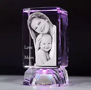 Atacado De Alta qualidade em branco K9 cristal cubo personalizado Laser Gravado 3d foto Crystal Cube para presente de lembrança