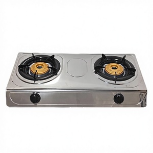 Fornello a <span class=keywords><strong>Gas</strong></span> Doppio ZHANBANG di Alta Qualità a Basso Prezzo, 2 Bruciatori in Acciaio Inox, Classe A per Risparmio Energetico, GPL, per Camper e Hotel - Product Image 2