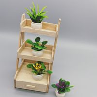 Model Tanaman Mini Rumah Boneka Plastik 3CM X 2.5CM Simulasi Bunga Jadi Kecil Bunga Rontok