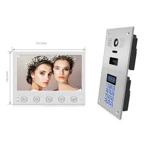 Videocitofono cablato registrabile Multi-stanza, sistema videocitofono con funzione di apertura della porta per più appartamenti