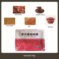 Machine d'emballage de sachets préformés pour pâtes visqueuses 20-200g pour le remplissage de sauces au curry et de bœuf