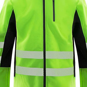 Veste de sécurité de qualité supérieure, 100% polyester, avec logo personnalisé, bande réfléchissante haute visibilité, imperméable classe 2, pour travaux en extérieur - Product Image 5