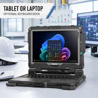 Tablet PC Getac UX10-IP de 10.1 Pulgadas Totalmente Resistente, Intel Core Ultra, Windows 11 Pro para Servicio Industrial en Campo