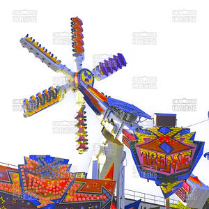 Paseos de molino de viento de velocidad personalizada Paseos de escaneo superior emocionantes increíbles Paseos de parque de atracciones al aire libre a la venta - Product Image 1