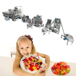 Máquina misturadora de doces de goma compatível com os padrões da indústria, controle inteligente do processo