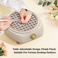Aspirateur à Poussière d'Ongles Professionnel 100W Puissant Extracteur Ventilateur Électrique avec Filtre Réutilisable pour Salon