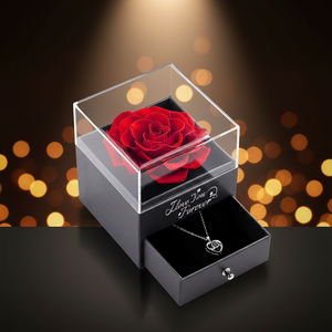 Regalo per San Valentino e Festa della Mamma 2026: <span class=keywords><strong>Fiori</strong></span> Eterni 'Ti Amo', Confezionati in Scatole Floreali in 100 Lingue Diverse - Product Image 1