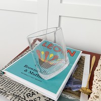 Verre à whisky japonais incliné, gobelet à eau ondulé créatif, tasse à café à fond ondulé, ensemble cadeau d'articles de bar
