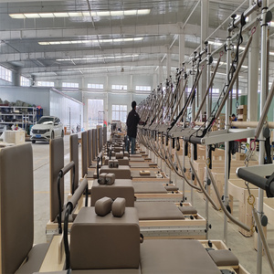 Appassionato di Fitness Core esercizio Top Full Metal Track acero <span class=keywords><strong>Pilates</strong></span> Double face Reformer letto con torre - Product Image 4