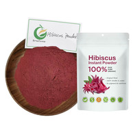 Poudre de Roselle 100% Naturelle Soluble dans l'Eau, Poudre de Fleur d'Hibiscus, Poudre d'Hibiscus, Marque Privée