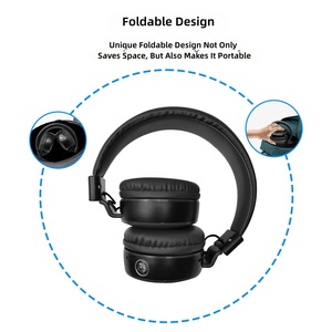 AKZ-K59 Auriculares Inalámbricos Transfronterizos Nuevos 2023 Over-ear 5.1 con IPX3 Impermeables, Estilo Deportivo, Batería Grande y <span class=keywords><strong>Linterna</strong></span> - Product Image 3