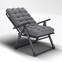 Chaises de camping de plage pliables réglables légères faciles à transporter confortables en métal avec coussin