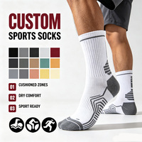 Nouvelles chaussettes de sport en coton pour triathlon New East Athletic, chaussettes de sport en tricot pour hommes, chaussettes personnalisées en jacquard pour le cyclisme
