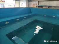2025 nouveau Design Portable Mobile extérieur sol conteneur plongée vague faisant piscine jardin piscine avec fenêtre en verre