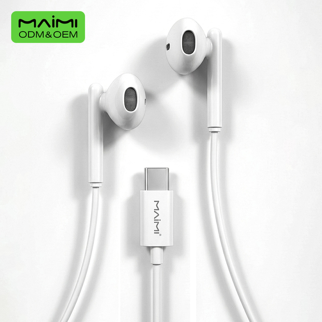 Digital Type-C Earphones Wired Earphone with Mic Volume Control for iPhone 15 16 17 Samsung S24 Huawei Xiaomi iPad Pro