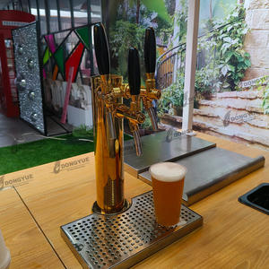 Custom Mobile Gold Beer & para Champagne Dispenser carrinho para festas de casamento Decorações - Product Image 5