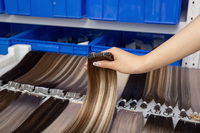 Extensions de cheveux humains de qualité supérieure, super double drawn, Genius Weft, prêtes à être expédiées, cuticules alignées