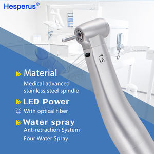 Mini pièce à main dentaire à bouton-poussoir 1:5, pièce à main de surtension pour augmentation de vitesse, tête mini Z95L, spray d'eau interne, anneau rouge - Product Image 4