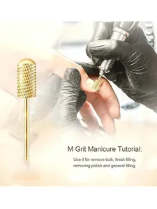 1pc Nail <b>Drill</b> <b>Bits</b> 3/32'' - L-Shaped Smooth Stop Barrel Carbide <b>Bit</b> for Professional Finish, Fast Remove - Product Image 3