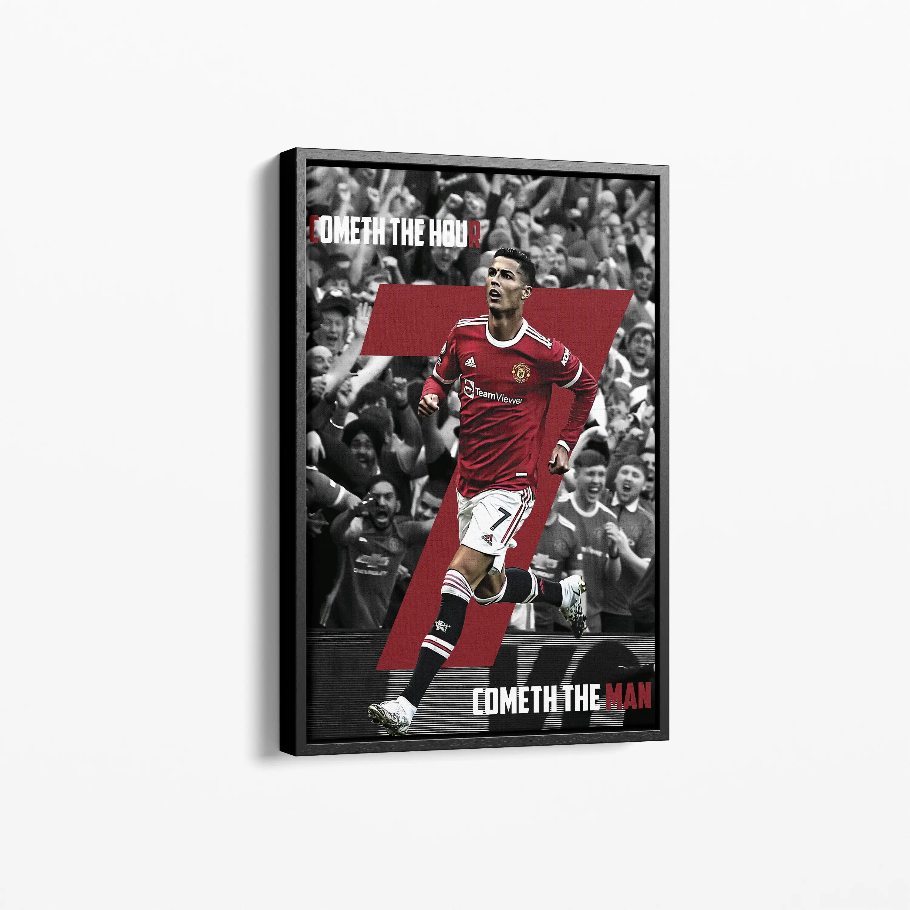 Joueur de football Ronaldo affiche dos toile Design Unique mur Art impression conception personnalisée joueur de football Art