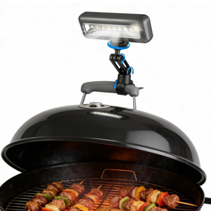 Lampe de <span class=keywords><strong>barbecue</strong></span> à 9 LED rechargeable par USB, conçue pour le <span class=keywords><strong>barbecue</strong></span> <span class=keywords><strong>Kamado</strong></span> Joe, orientable à 360° °   Support rotatif étanche pour lampe de <span class=keywords><strong>barbecue</strong></span>. - Product Image 1