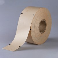 Papier couché à base d'eau absorbant l'encre colorée, recyclable et repulpeable, pour les rouleaux d'emballage automatique de boissons solides.
