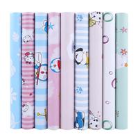 Little Girl Pink Waterproof Modern Vinyl Hello Kitty Cartoon 3D Wallpaper for Bedroom with 1 Year Warranty