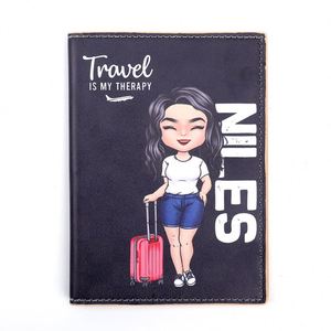 Diseño Personalizado, MOQ Bajo, Porta Pasaportes de Viaje de Cuero PU sin Cierre, 30mm de Grosor, Modelo PILOVE PC-072, Personalizable - Product Image 3