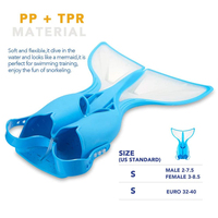 Vente chaude Snorkeling et natation queue de sirène avec palmes mono pour filles adultes