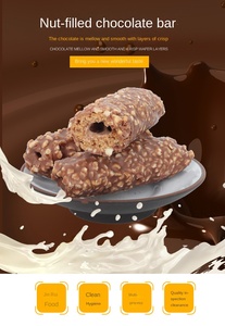 Barretta Energetica al Cioccolato con Centro <span class=keywords><strong>di</strong></span> Marshmallow Rivestito, Burro <span class=keywords><strong>di</strong></span> Cacao, Snack Appetitoso che Ricorda l'Infanzia, Vendita all'Ingrosso - Product Image 1