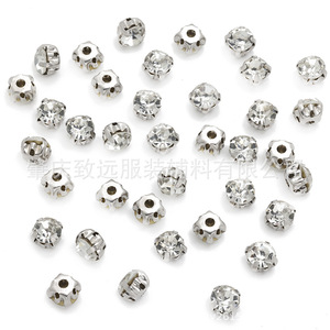 Single-Claw Crystal Rhinestones 6mm Round 12 Facets DIY Jewelry Accessories for Clothing Shoes <b>Bags</b> Crafts - Product Image 5
